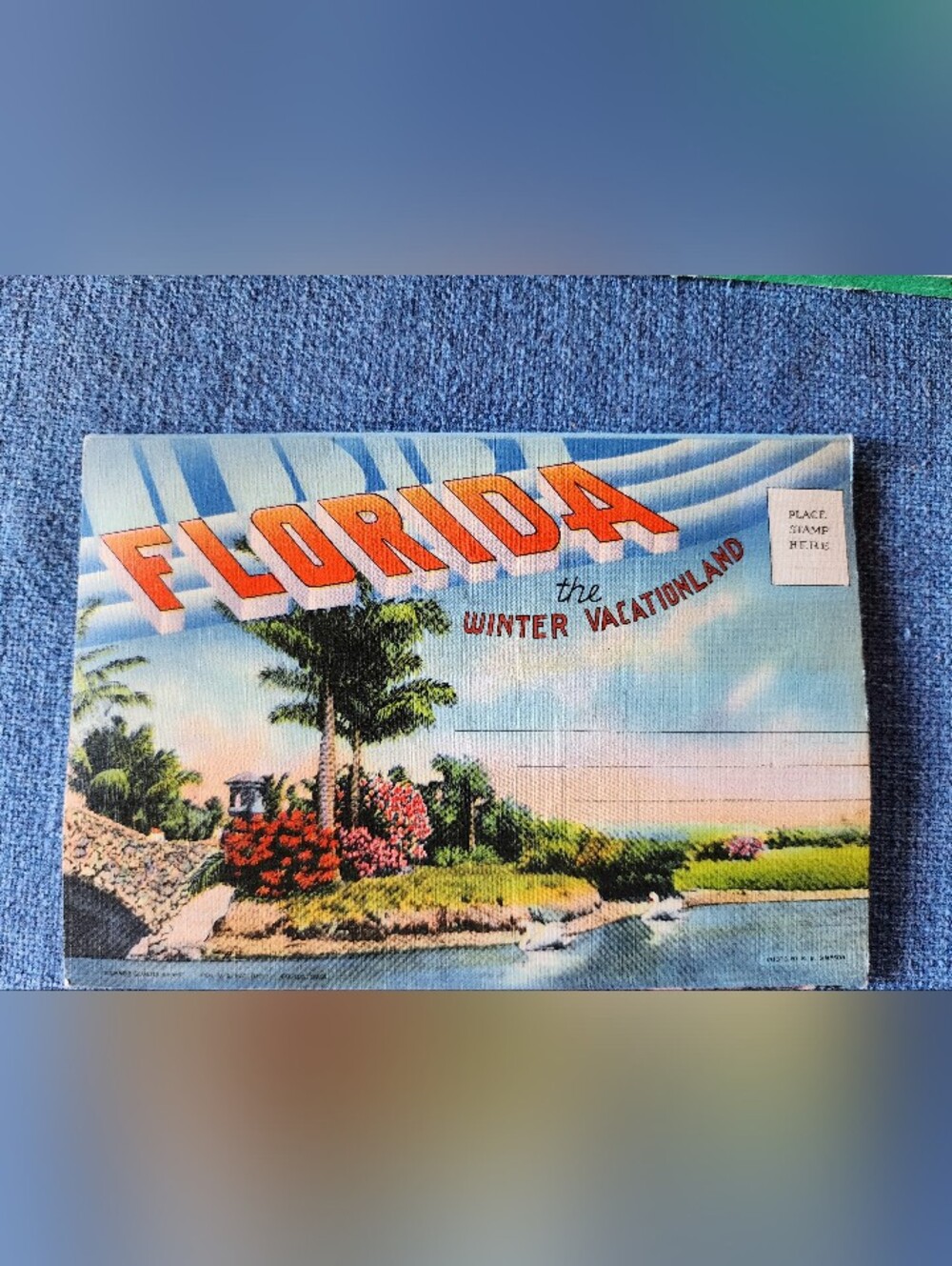 Vintage 1940's Florida Souvenir   The Winter Vacationland 18 Pictures.